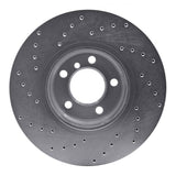 Dynamic Friction 2012-2018 BMW 228i Front Right Drilled Silver Brake Rotor by Dynamic Friction Company 621-31121R