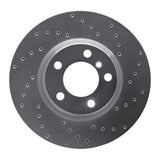 Dynamic Friction 2012-2018 BMW 228i Front Right Drilled Silver Brake Rotor by Dynamic Friction Company 621-31121R