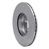 Dynamic Friction 2012-2018 BMW 228i Front Right Drilled Silver Brake Rotor by Dynamic Friction Company 621-31121R