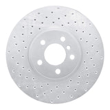 Dynamic Friction 2002-2006 BMW X5 Front Left Drilled Silver Brake Rotor by Dynamic Friction Company 621-31137L