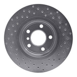 Dynamic Friction 2004-2010 BMW X3 Front Left Drilled Silver Brake Rotor by Dynamic Friction Company 621-31139L