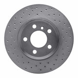 Dynamic Friction 2004-2010 BMW X3 Front Left Drilled Silver Brake Rotor by Dynamic Friction Company 621-31139L