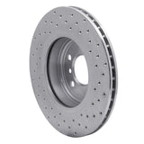 Dynamic Friction 2004-2010 BMW X3 Front Left Drilled Silver Brake Rotor by Dynamic Friction Company 621-31139L