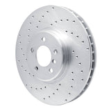 Dynamic Friction 2008-2019 BMW X5 Front Left Drilled Silver Brake Rotor by Dynamic Friction Company 621-31145L