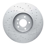 Dynamic Friction 2008-2019 BMW X5 Front Left Drilled Silver Brake Rotor by Dynamic Friction Company 621-31145L