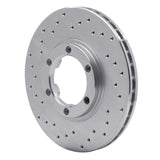 Dynamic Friction 1986-2006 Chevrolet Amigo Front Left Drilled Silver Brake Rotor by Dynamic Friction Company 621-37007L