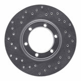 Dynamic Friction 1986-2006 Chevrolet Amigo Front Left Drilled Silver Brake Rotor by Dynamic Friction Company 621-37007L