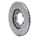 Dynamic Friction 1986-2006 Chevrolet Amigo Front Left Drilled Silver Brake Rotor by Dynamic Friction Company 621-37007L