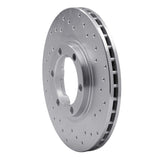 Dynamic Friction 1986-2006 Chevrolet Amigo Front Right Drilled Silver Brake Rotor by Dynamic Friction Company 621-37007R