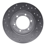 Dynamic Friction 1986-2006 Chevrolet Amigo Front Right Drilled Silver Brake Rotor by Dynamic Friction Company 621-37007R