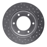 Dynamic Friction 2001-2004 Isuzu Axiom Front Left Drilled Silver Brake Rotor by Dynamic Friction Company 621-37010L
