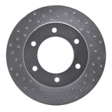 Dynamic Friction 2001-2004 Isuzu Axiom Front Left Drilled Silver Brake Rotor by Dynamic Friction Company 621-37010L