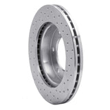 Dynamic Friction 2001-2004 Isuzu Axiom Front Left Drilled Silver Brake Rotor by Dynamic Friction Company 621-37010L