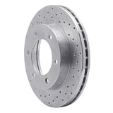 Dynamic Friction 2001-2004 Isuzu Axiom Front Right Drilled Silver Brake Rotor by Dynamic Friction Company 621-37010R