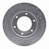 Dynamic Friction 2001-2004 Isuzu Axiom Front Right Drilled Silver Brake Rotor by Dynamic Friction Company 621-37010R
