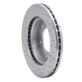 Dynamic Friction 2001-2004 Isuzu Axiom Front Right Drilled Silver Brake Rotor by Dynamic Friction Company 621-37010R