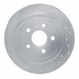 Dynamic Friction 1988-1995 Pontiac 6000 Rear Left Drilled Silver Brake Rotor by Dynamic Friction Company 621-39006L
