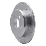 Dynamic Friction 1995-2003 Dodge Neon Rear Right Drilled Silver Brake Rotor by Dynamic Friction Company 621-39008R