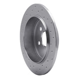 Dynamic Friction 1995-2003 Dodge Neon Rear Right Drilled Silver Brake Rotor by Dynamic Friction Company 621-39008R