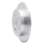 Dynamic Friction 1995-2007 Plymouth Breeze Rear Left Drilled Silver Brake Rotor by Dynamic Friction Company 621-39011L