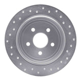 Dynamic Friction 1995-2007 Plymouth Breeze Rear Left Drilled Silver Brake Rotor by Dynamic Friction Company 621-39011L