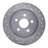Dynamic Friction 1995-2007 Plymouth Breeze Rear Left Drilled Silver Brake Rotor by Dynamic Friction Company 621-39011L