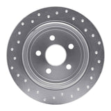 Dynamic Friction 1995-2007 Plymouth Breeze Rear Right Drilled Silver Brake Rotor by Dynamic Friction Company 621-39011R