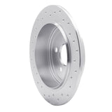 Dynamic Friction 1995-2007 Plymouth Breeze Rear Right Drilled Silver Brake Rotor by Dynamic Friction Company 621-39011R