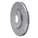 Dynamic Friction 2003-2009 Dodge Neon Front Left Drilled Silver Brake Rotor by Dynamic Friction Company 621-39013L
