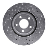 Dynamic Friction 2003-2009 Dodge Neon Front Left Drilled Silver Brake Rotor by Dynamic Friction Company 621-39013L