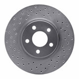 Dynamic Friction 2003-2009 Dodge Neon Front Left Drilled Silver Brake Rotor by Dynamic Friction Company 621-39013L