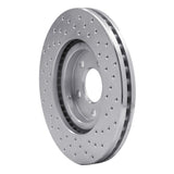 Dynamic Friction 2003-2009 Dodge Neon Front Left Drilled Silver Brake Rotor by Dynamic Friction Company 621-39013L