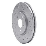 Dynamic Friction 2003-2009 Dodge Neon Front Right Drilled Silver Brake Rotor by Dynamic Friction Company 621-39013R