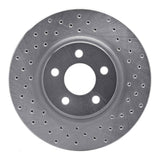 Dynamic Friction 2003-2009 Dodge Neon Front Right Drilled Silver Brake Rotor by Dynamic Friction Company 621-39013R