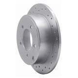 Dynamic Friction 2007-2017 Chrysler 200 Rear Left Drilled Silver Brake Rotor by Dynamic Friction Company 621-39022L