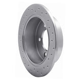 Dynamic Friction 2007-2017 Chrysler 200 Rear Left Drilled Silver Brake Rotor by Dynamic Friction Company 621-39022L