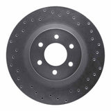 Dynamic Friction 1992-2002 Dodge Viper Rear Right Drilled Silver Brake Rotor by Dynamic Friction Company 621-40014R
