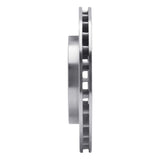 Dynamic Friction 1995-1996 Dodge Neon Front Left Drilled Silver Brake Rotor by Dynamic Friction Company 621-40015L