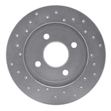 Dynamic Friction 1995-1996 Dodge Neon Front Right Drilled Silver Brake Rotor by Dynamic Friction Company 621-40015R