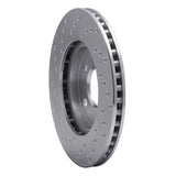 Dynamic Friction 1995-1999 Dodge Neon Front Right Drilled Silver Brake Rotor by Dynamic Friction Company 621-40016R