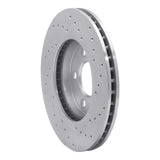 Dynamic Friction 2000-2005 Dodge Neon Front Left Drilled Silver Brake Rotor by Dynamic Friction Company 621-40020L