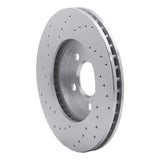 Dynamic Friction 2000-2005 Dodge Neon Front Right Drilled Silver Brake Rotor by Dynamic Friction Company 621-40020R