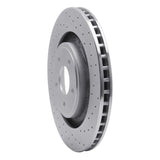 Dynamic Friction 2008-2014 Chrysler 200 Front Right Drilled Silver Brake Rotor by Dynamic Friction Company 621-40025R