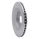 Dynamic Friction 2008-2014 Chrysler 200 Front Right Drilled Silver Brake Rotor by Dynamic Friction Company 621-40025R