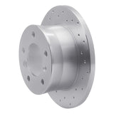 Dynamic Friction 2002-2018 Mercedes-Benz G500 Rear Left Drilled Silver Brake Rotor by Dynamic Friction Company 621-40038L
