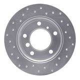 Dynamic Friction 2002-2018 Mercedes-Benz G500 Rear Right Drilled Silver Brake Rotor by Dynamic Friction Company 621-40038R