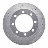 Dynamic Friction 1980-1993 Dodge RD200 Front Left Drilled Silver Brake Rotor by Dynamic Friction Company 621-40047L