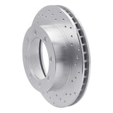 Dynamic Friction 1980-1993 Dodge RD200 Front Right Drilled Silver Brake Rotor by Dynamic Friction Company 621-40047R