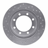 Dynamic Friction 1980-1993 Dodge RD200 Front Right Drilled Silver Brake Rotor by Dynamic Friction Company 621-40047R