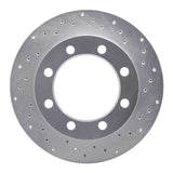 Dynamic Friction 1980-1993 Dodge RD200 Front Right Drilled Silver Brake Rotor by Dynamic Friction Company 621-40047R